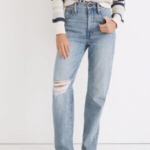 Madewell The Perfect Vintage Straight Jean in Reinhart Wash